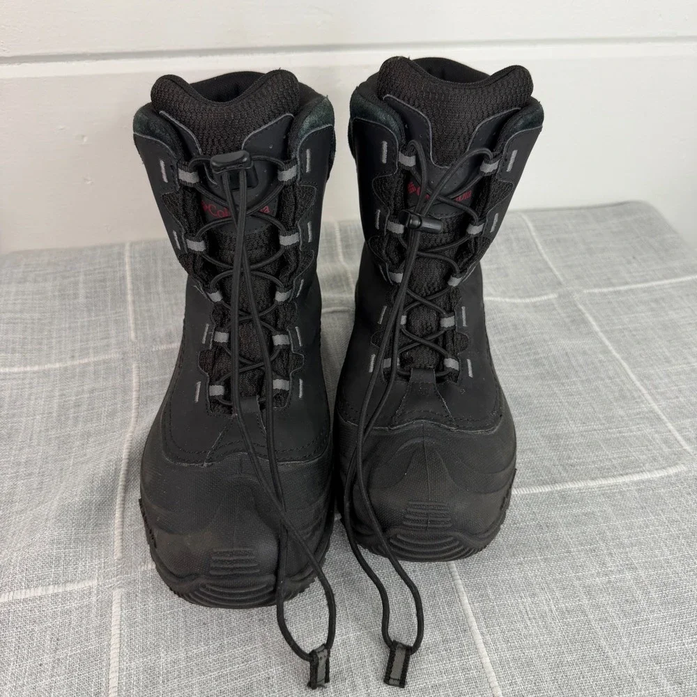 Columbia Bugaboot‎ YOUTH Size 6 Black 200g Suede Winter Boots